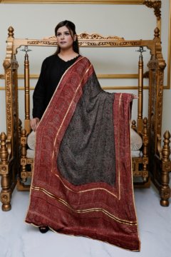 HERITAGE AJRAK — Organic Silk Sindhi Shawl