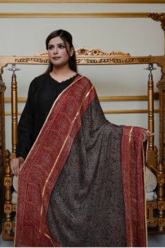 HERITAGE AJRAK — Organic Silk Sindhi Shawl