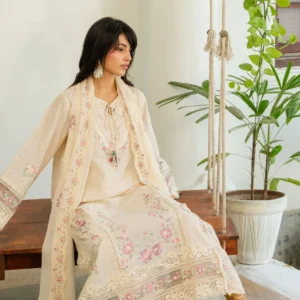 FRB Embroidered Lawn 2-Piece – Ivory Bloom