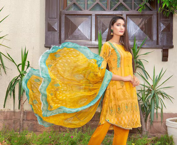 FRB Embroidered Lawn 2-Piece – Ivory Bloom