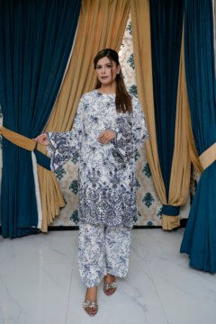 ZARI BLOOM — Embroidered Zari Linen 2-Piece