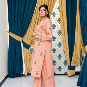 PEACH BLOOM — Embroidered Lawn 2-Piece